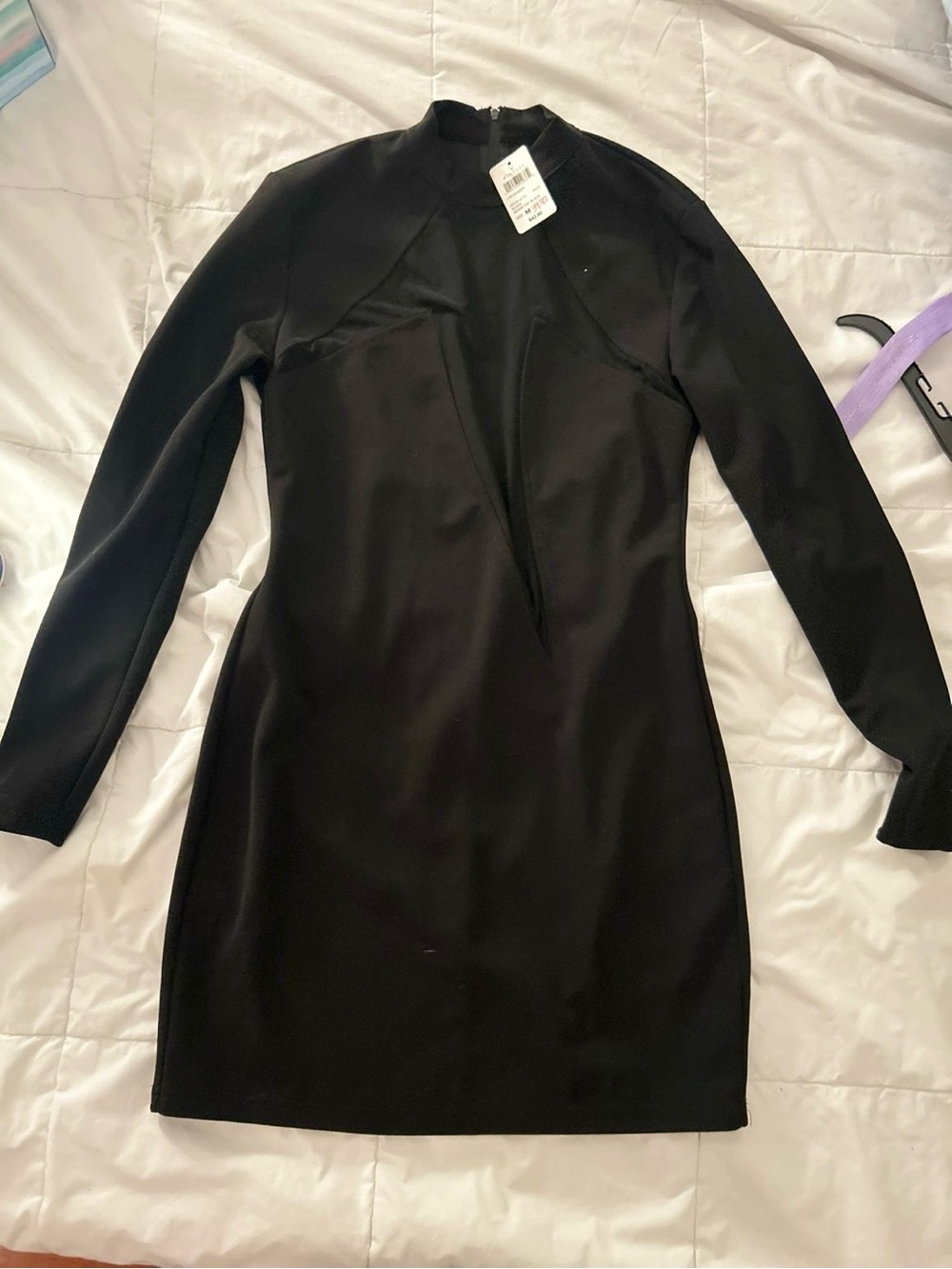 Windsor Black Long-Sleeve Dress